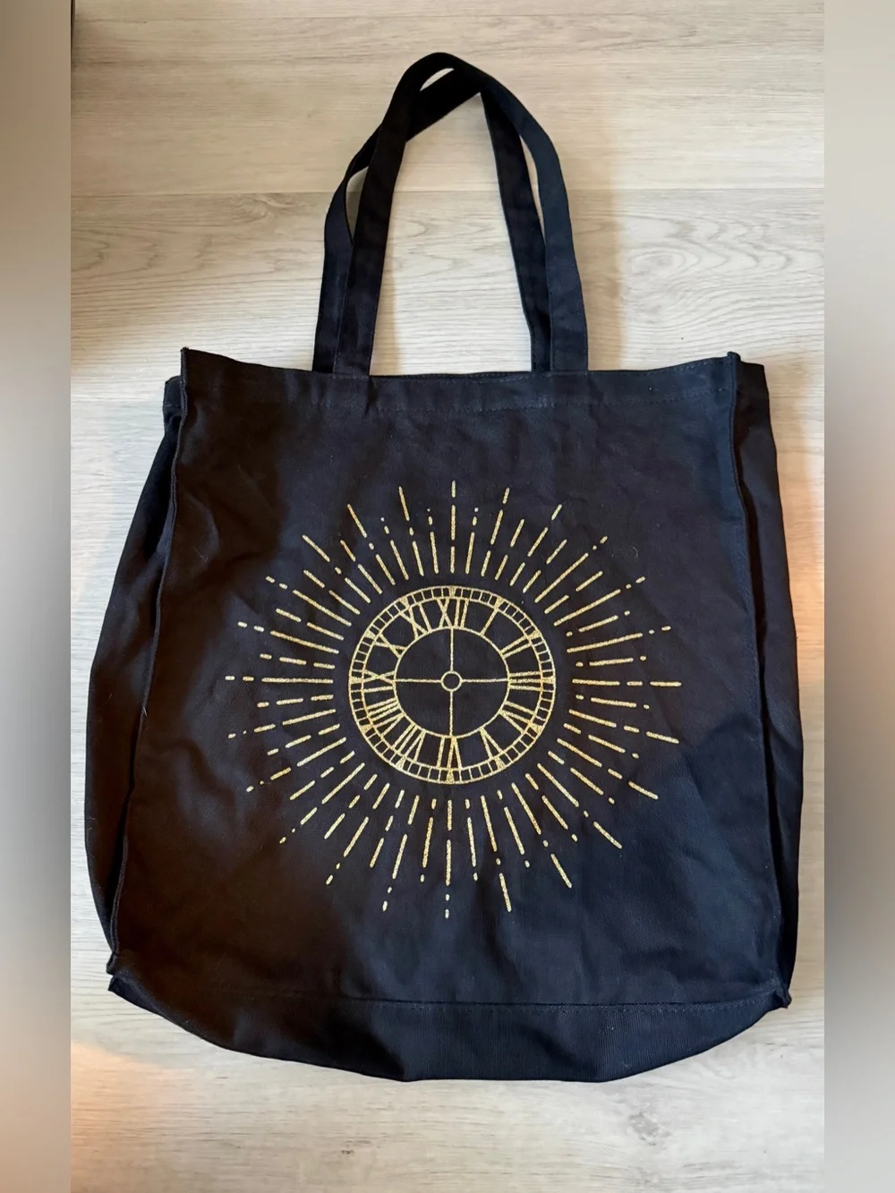 Harry Potter and the cursed child logo cotton tote Bag Black Retro Kidcore